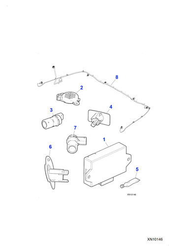 Jaguar rear parking sensor - parking,