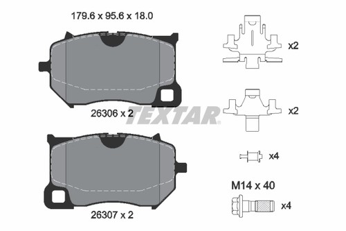 Front brake pad set disc - set,