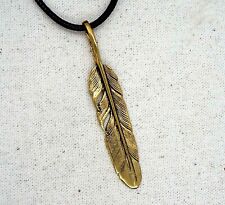Bronze Eagle Feather Pendant