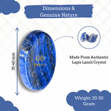 Lapis lazuli worry stone - lazuli, –