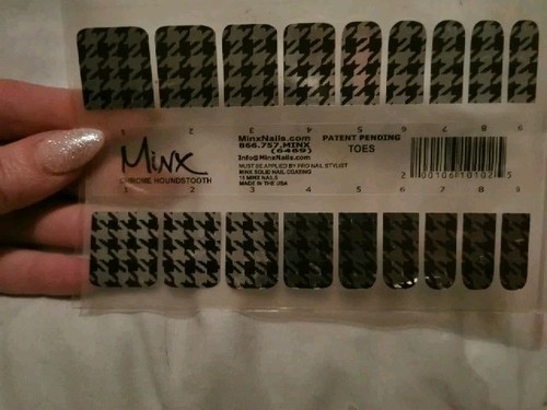 Chrome houndstooth toes minx - toes,