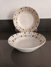 2 x Midwinter Oakley Soup / Cereal Bowls 6.1/4" Vintage Retro Jessie Tate