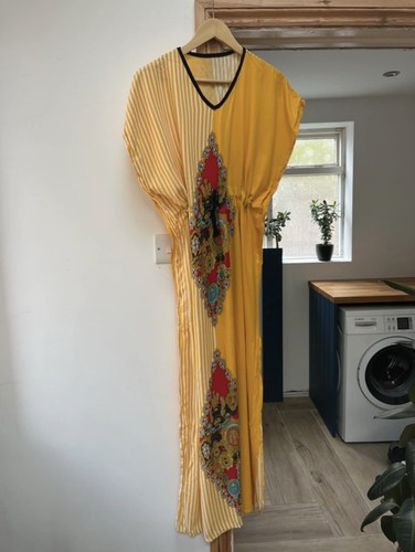 Yellow handmade maxi dress