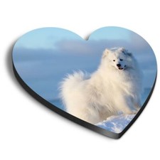 Heart MDF Magnets - Samoyed