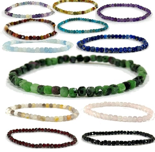 Real crystal gemstone bracelet - real,