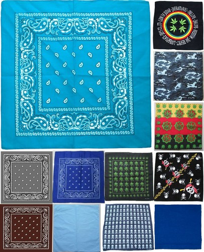 100 cotton paisley bandana - cotton,