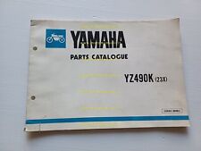 1983 Yamaha YZ 490 K 23X Original Motorcycle Parts Catalog Spare Parts Catalog