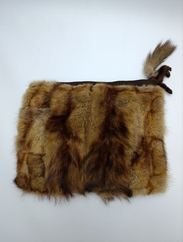 Vintage fur hand warmer muff - fur,