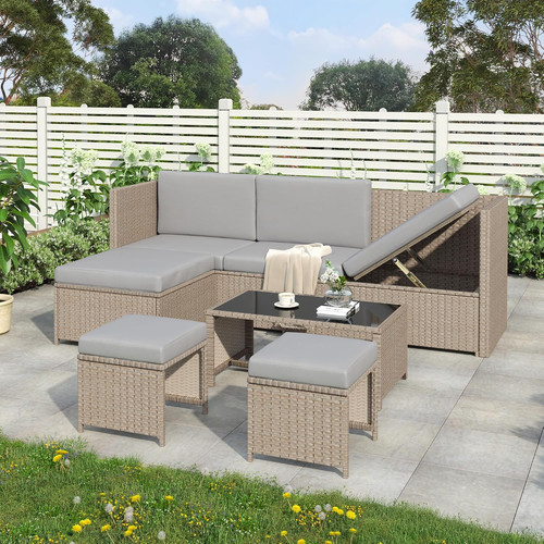 Seater poly rattan - 4–6,