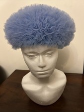 Blue Vintage Pillbox Hat