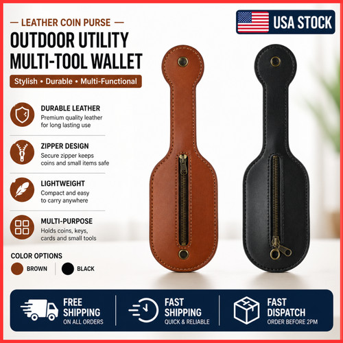 Men leather coin purse outdoor - men,