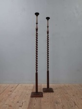 Antique Vintage Pair of Oak