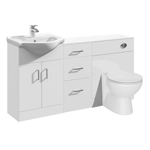 Vanity unit combined sink - unit,