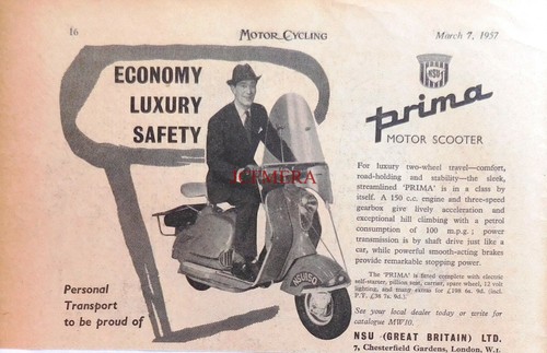 Nsu prima 150cc - nsu, 'prima'