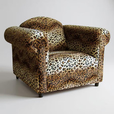 Custom Leopard Print Arm Chair