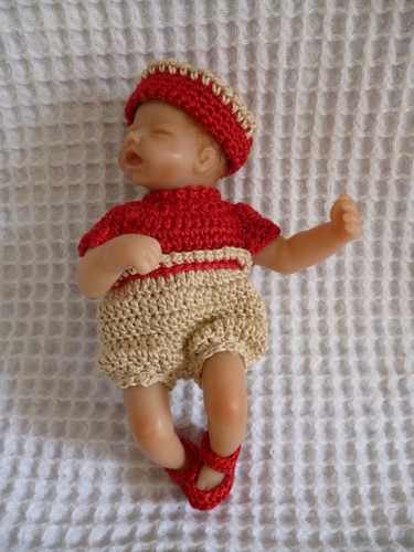 Hand crochet set for 5 - set, a