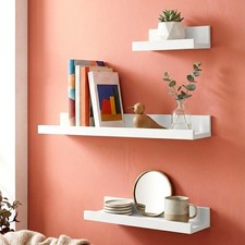 Set of 3 Floating Wall Shelves
