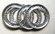 FORD CLASSIC FOUR  WHEEL TRIMS GENUINE ORIGINALS FOR ANGLIA 105E & 123E c1965