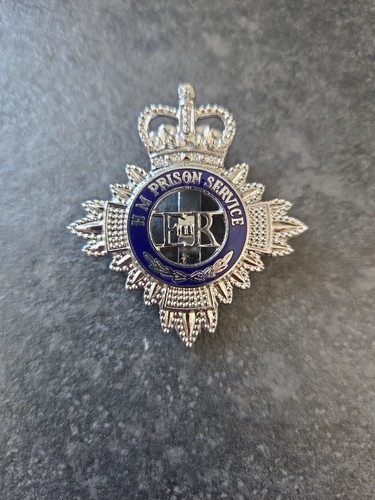 Prison service cap badges - service,