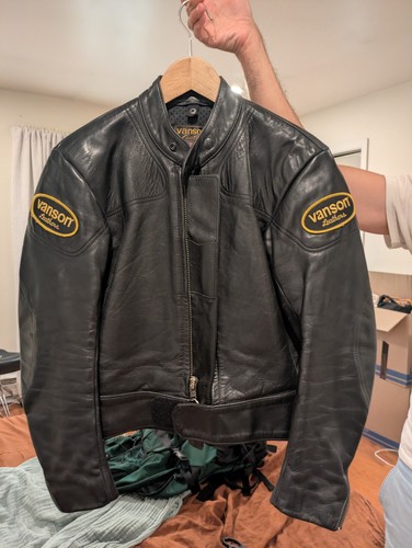 Vanson manx classic - classic, leather