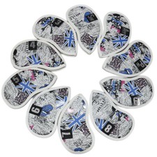 10-Pack Blue Lettered Skull