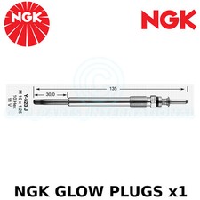 NGK Glow Plug - For Vauxhall Zafira MK I MPV 2.0 DTI 16V (1999-05)