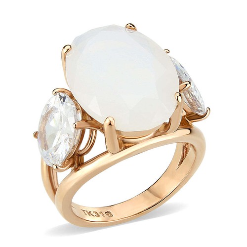 Ladies rose gold ring - ladies,