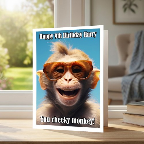 Personalised birthday card - personalised,