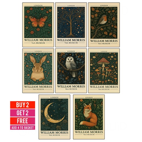 William morris animal poster - animal,