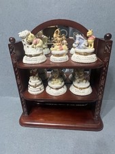 Lenox Disney Winnie The Pooh Trinket Box Complete Set 6 w/ COA Boxes Stand