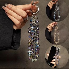 Luxury Mobile Phone Charm Crystal Beads Strap Cord Chain Keys Holder Gifts New