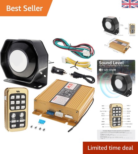 Loud 150db police siren - loud,