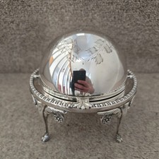 Vintage Silver Plated Roll-Top