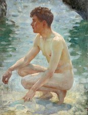 Henry Scott Tuke oil painting