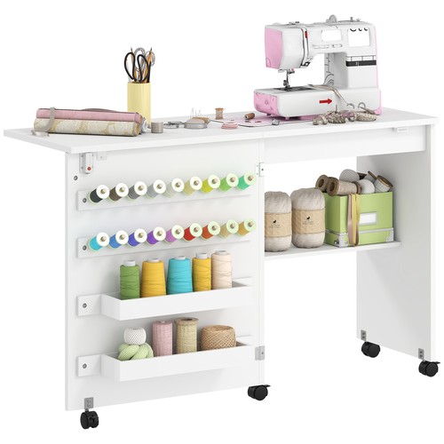 Homcom folding sewing - homcom, table
