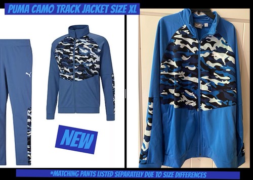 Puma camo blocked logo - blocked, blue