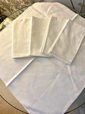 FIVE  VINTAGE WHITE COTTON