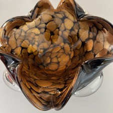 Glass Murano style Gold Flake