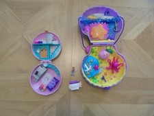 Polly Pocket Shell Bag Under The Sea  & doughnut.