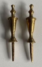 Pair of Slim Brass Spike