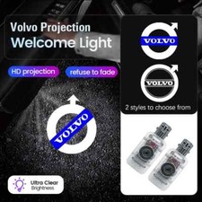 2pcs LED Car Door Welcome Light Decor For Volvo Rdesign AWD C30 C70 S40 S70 S80