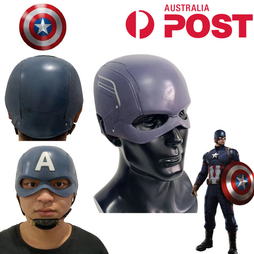 Captain america latex mask - latex,