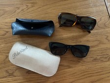 2 Pairs Of Vintage Polaroid Sunglasses Slimline And 8222 1970s