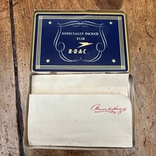 R) Vintage Benson and Hedges Super Virginia Empty Cigarette Tin BOAC