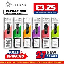 Elf Bar 600 Prefilled Pods | Pre-filled Pods | Elf Bar 600 Refill | 20mg | Cheap