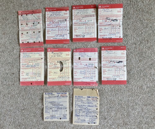 British rail tickets x10 - rail,