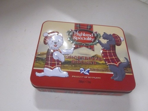 Empty biscuit tin ideal - tin, many