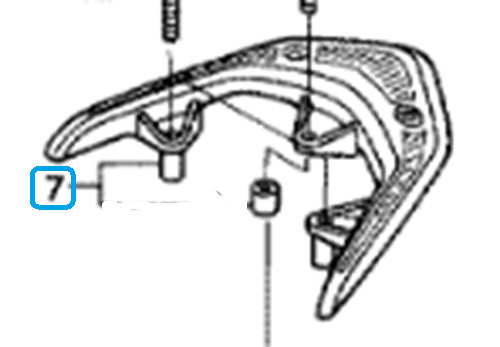 Genuine honda rear grab - honda,