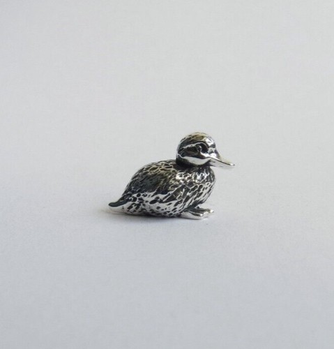Duckling figurine tiny solid - duckling,