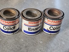 THree Vintage Miniture paint tins  - Humrol